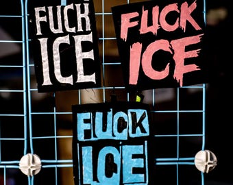 Fuck Ice | PUNK PATCHES | Handpainted | Multiple Designs | Customizable