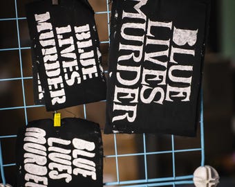 Blue Lives Murder | PUNK PATCHES | Handpainted | Multiple Designs | Customizable