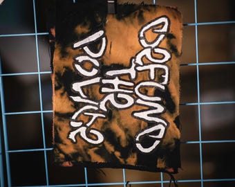 Defund the Police | PUNK PATCHES | Handpainted | Multiple Designs | Customizable