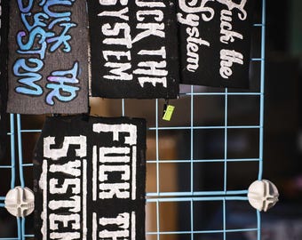 F*ck the System| PUNK PATCHES | Handpainted | Multiple Designs