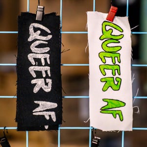 Queer AF | PUNK PATCHES | Handpainted | Multiple Designs | Customizable