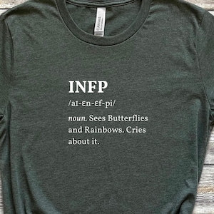 INFP Mediator funny definition t-shirt | Myers Briggs top| Personality Type | INFP shirt | MBTI gift | Psychology gift | Introvert Gift