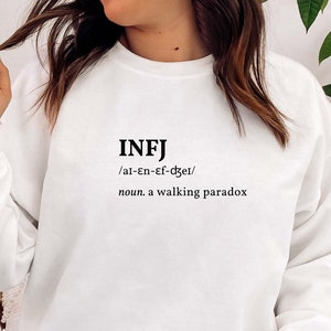 INFJ sweatshirt, Myers Briggs sweatshirt, Personality Type, INFJ sweatshirt, MBTI gift, Psychology gift, Gildan 18000