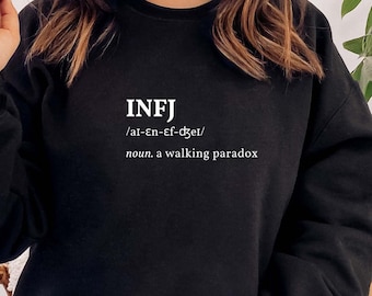 INFJ sweatshirt, Myers Briggs sweatshirt, Personality Type, INFJ sweatshirt, MBTI gift, Psychology gift, Gildan 18000