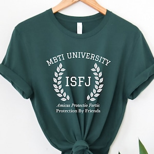 ISFJ College Varsity Latin Phrase Shirt | Myers Briggs Shirt | Personality Type | ISFJ Shirt | MBTI Gift | Psychology Gift | Funny Shirt