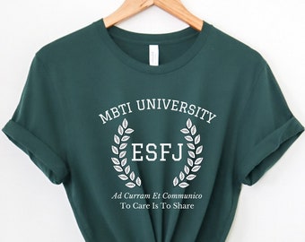 ESFJ College Varsity Latin Phrase Shirt | Myers Briggs Shirt | Personality Type | ESFJ Shirt | MBTI Gift | Psychology Gift | Funny Shirt