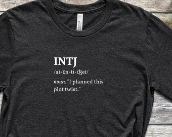 INTJ Architect funny definition shirt | Myers Briggs shirt | Personality Type | INTJ shirt | MBTI gift | Psychology gift | introvert Gift