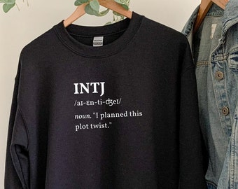 INTJ Architect funny definition sweatshirt | Myers Briggs shirt | Personality Type | INTJ shirt | MBTI gift | Psychology gift | introvert
