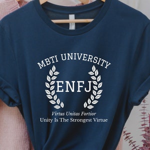 ENFJ College Varsity Latin Phrase Shirt | Myers Briggs Shirt | Personality Type | ENFJ Shirt | MBTI Gift | Psychology Gift | Funny Shirt
