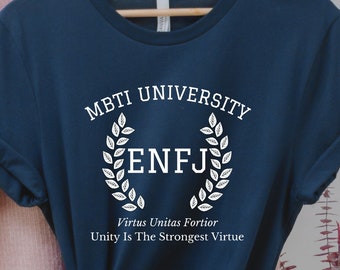 ENFJ College Varsity Latin Phrase Shirt | Myers Briggs Shirt | Personality Type | ENFJ Shirt | MBTI Gift | Psychology Gift | Funny Shirt
