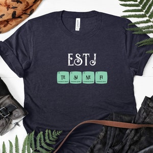 ESTJ Functions Scientific Periodic Elements shirt | Myers Briggs | Personality Type | ESTJ | MBTI gift | Psychology gift | Science gift