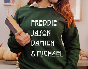 Halloween Villain Sweatshirt | Horror Movie Sweatshirt | Autumn Top | Fall Sweatshirt | Funny Halloween Gift | Halloween Gift