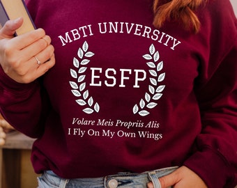 ESFP College Varsity Sweatshirt | Myers Briggs Sweatshirt | Personality Type | ESFP Sweatshirt | MBTI Gift | Psychology Gift | Funny Shirt