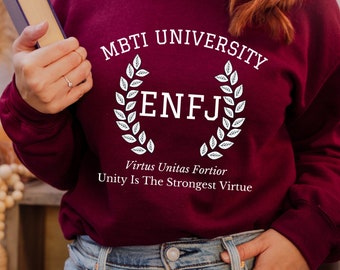 ENFJ College Varsity Sweatshirt | Myers Briggs Sweatshirt | Personality Type | ENFJ Sweatshirt | MBTI Gift | Psychology Gift | Funny Shirt