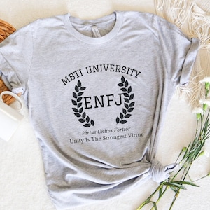 ENFJ College Varsity Latin Phrase Shirt | Myers Briggs Shirt | Personality Type | ENFJ Shirt | MBTI Gift | Psychology Gift | Funny Shirt