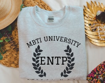 ENTP College Varsity Sweatshirt | Myers Briggs Sweatshirt | Personality Type | ENTP Sweatshirt | MBTI Gift | Psychology Gift | Funny Shirt