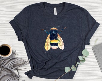 Bumblebee Comfy Shirt | Bee Shirt | Nature Shirt | Botanical Shirt | Gifts for Her | Cute Bee Shirt | Summer Shirt | Gardening Shirt