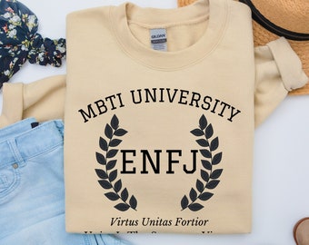 ENFJ College Varsity Sweatshirt | Myers Briggs Sweatshirt | Personality Type | ENFJ Sweatshirt | MBTI Gift | Psychology Gift | Funny Shirt