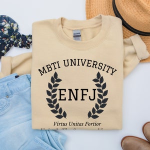 ENFJ College Varsity Sweatshirt | Myers Briggs Sweatshirt | Personality Type | ENFJ Sweatshirt | MBTI Gift | Psychology Gift | Funny Shirt