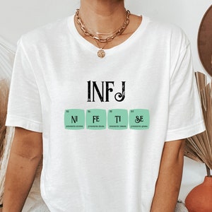 INFJ Functions Scientific Periodic Elements shirt | Myers Briggs | Personality Type | INFJ | MBTI gift | Psychology gift | Science gift