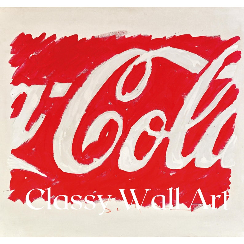 PRINTABLE Pop Art Painting Coca Cola Pop Art Wall Art Decor Coca Cola