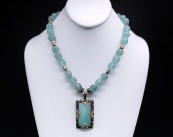 Aquamarine BORA Pendant Necklace