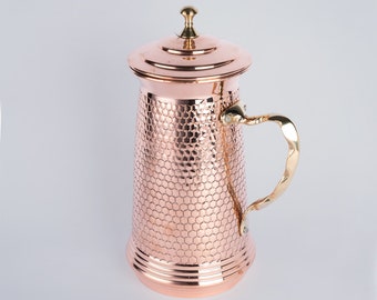 Handmade Copper Pitcher, copper jug, Hammered Copper, Vintage Copper Pitcher, Unique Copper Pot,