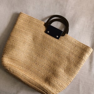 Daily Straw Tote Bag, Straw Woven Tote Bag, Stylish Straw Bag, Straw Handbag Large Capacity Straw Bag, Women's Bag Bohemian, Straw Beach Bag image 4