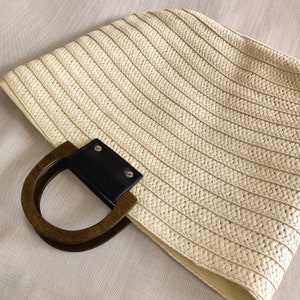 Daily Straw Tote Bag, Straw Woven Tote Bag, Stylish Straw Bag, Straw Handbag Large Capacity Straw Bag, Women's Bag Bohemian, Straw Beach Bag image 7