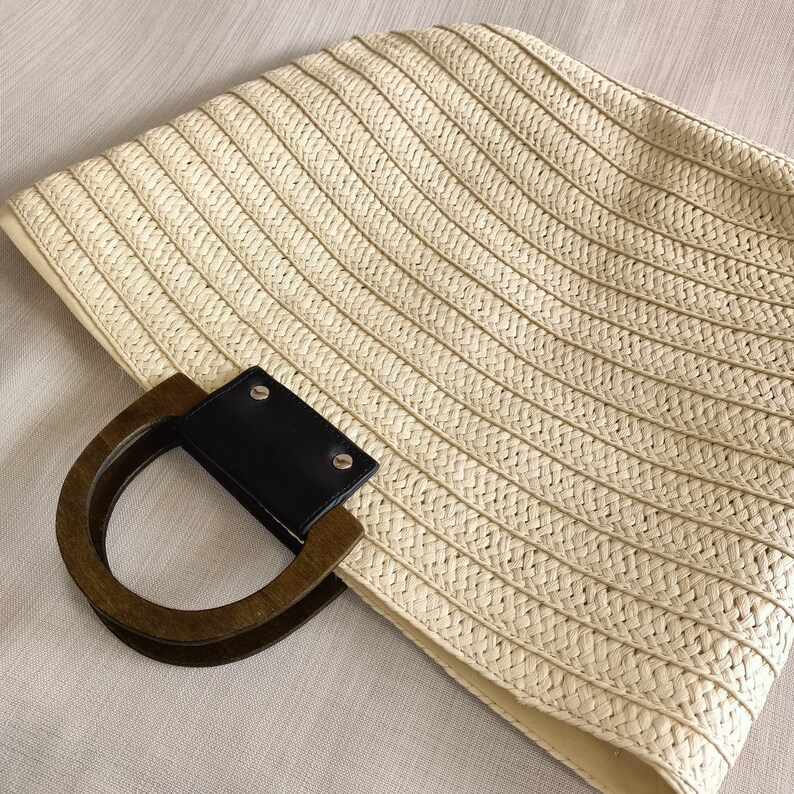 Daily Straw Tote Bag, Straw Woven Tote Bag, Stylish Straw Bag, Straw Handbag Large Capacity Straw Bag, Women's Bag Bohemian, Straw Beach Bag image 7