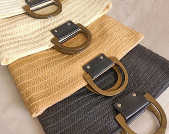 Daily Straw Tote Bag, Straw Woven Tote Bag, Stylish Straw Bag, Straw Handbag Large Capacity Straw Bag, Women's Bag Bohemian, Straw Beach Bag