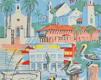 Vintage Boca Grande Poster by Wini Smart