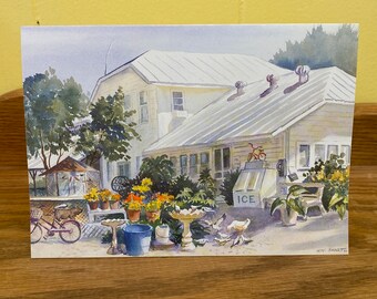 Set of 10 vintage cards “Whidden’s Critters” from the original watercolor by Wini Smart