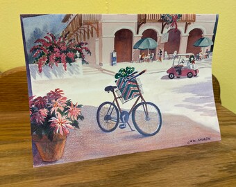 Set of 10 vintage cards “Time for Presents” from the original watercolor by Wini Smart