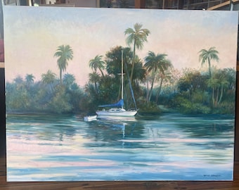 Safe Haven, Boca Grande. Original Oil Painting by Wini Smart 30x40