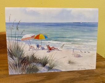 Set of 10 vintage cards “Florida Sunshine” from the original watercolor by Wini Smart