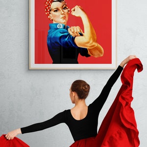 Rosie the Riveter Wall Art Digital Download Set of 8 - Etsy