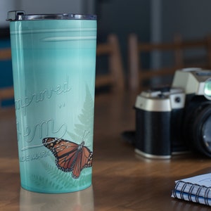 Early Monarch Embossed Lion Quart Glass Coffee Jar & Original Coffee Lid