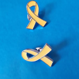 Schleife gelb Metall Geiseln Erinnerung Israel Bring-them-home Solidarität Anstecker Sticker KOSTENLOSER EU-VERSAND Bild 4