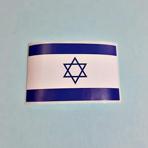 Adesivo bandiera Israele bandiera 10 pezzi - spedizione gratuita in UE!