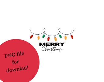 Merry Christmas PNG file for download