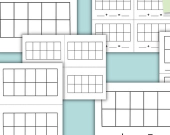 Fiches d'exercices de maths Dix images : modèles d'addition (téléchargement PDF)