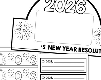 Artisanat de la Couronne, résolution du Nouvel An 2026, activité d'écriture (PDF)