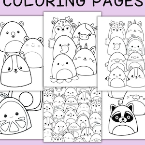 Squishmallow Coloring Pages Squishmallow Party Supplies Squishmallow