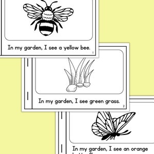 Printable Book Decodable Book Interactive Decodable Reader Spring Mini Booklet for Early Readers Kindergarten Interactive Book