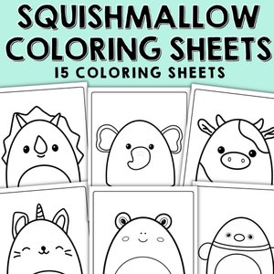 Squishmallow Art Coloring Pages Squishmallow Coloring Sheets Squishmallow Party Printables Squishmallow Activities Cute Squishmallow Animals