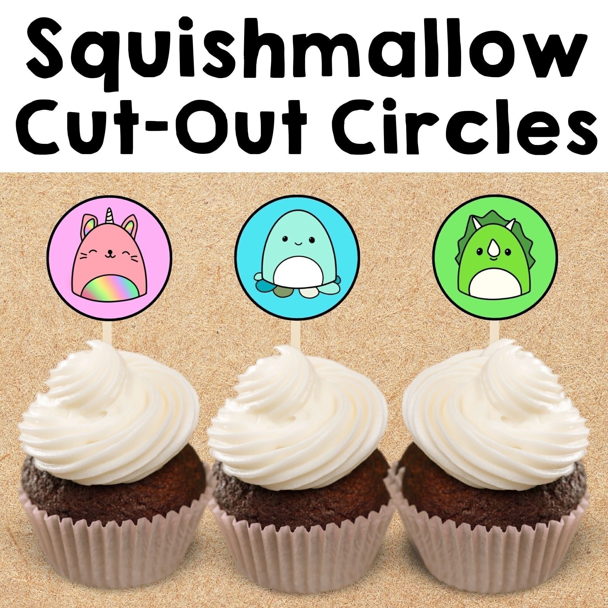 Squishmallow Cupcake Toppers Cut out Circles DIGITAL Etsy Australia Squishmallow Cupcake Toppers Cut out Circles DIGITAL Etsy Australia