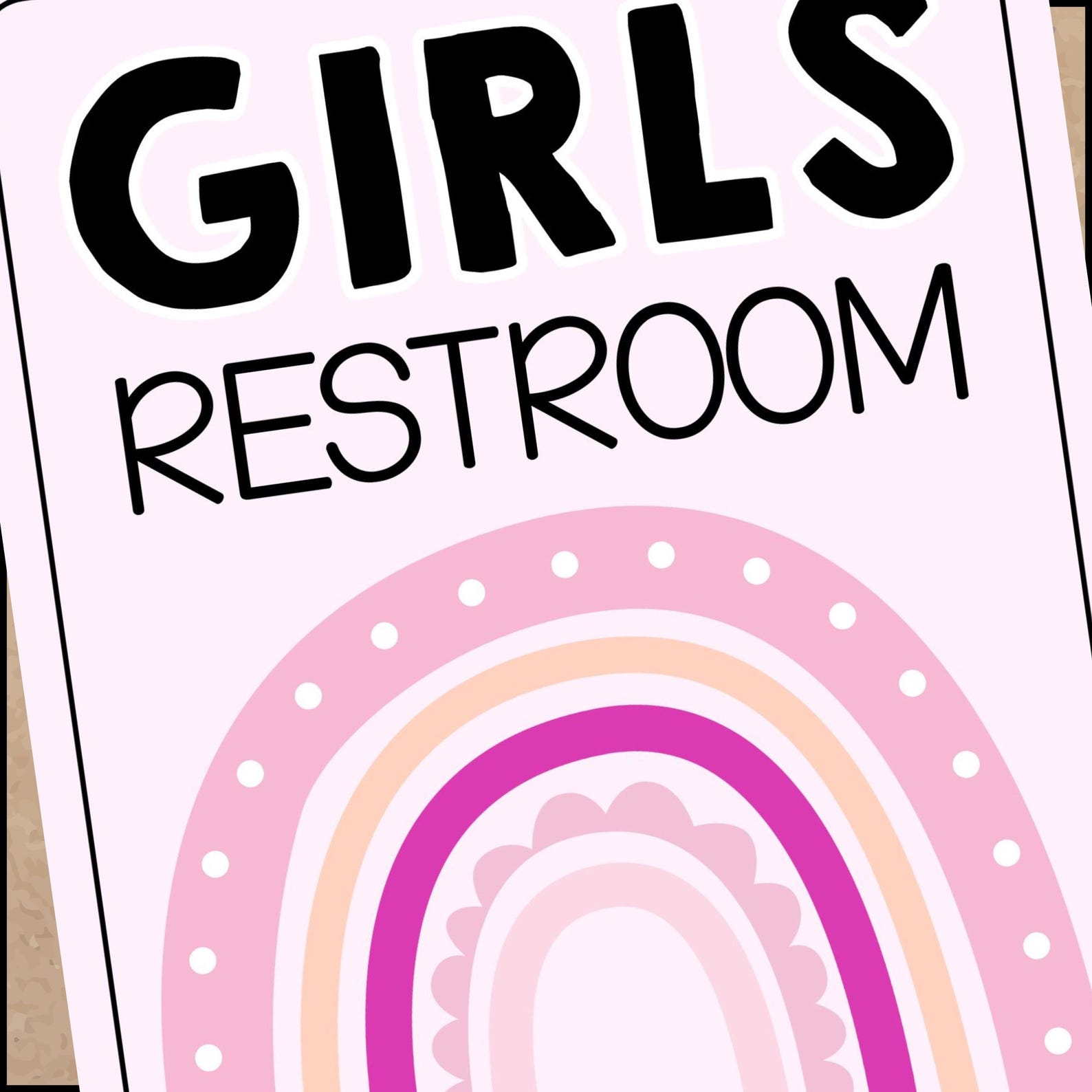 Boho Rainbow Restroom Signs, Classroom Bathroom Decor (PDF) - Etsy