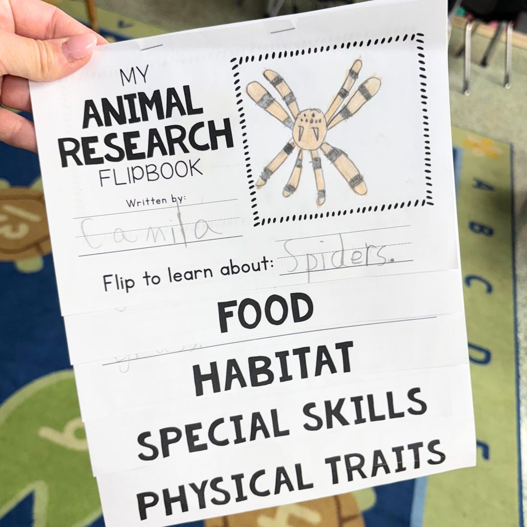 Animal Research Flipbook: ELA & Science Project (PDF) - Etsy