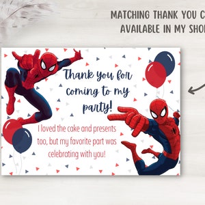 Spiderman Birthday Invitation  Printable  Digital Download